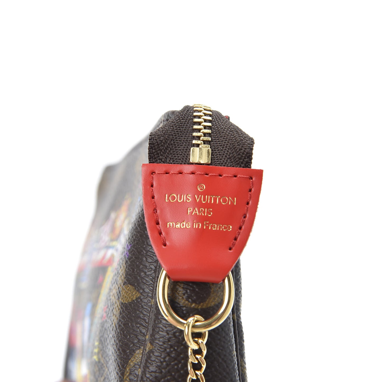 Monogram 2020 Christmas Animation Bumper Cars Mini Pochette Accessories Coquelicot