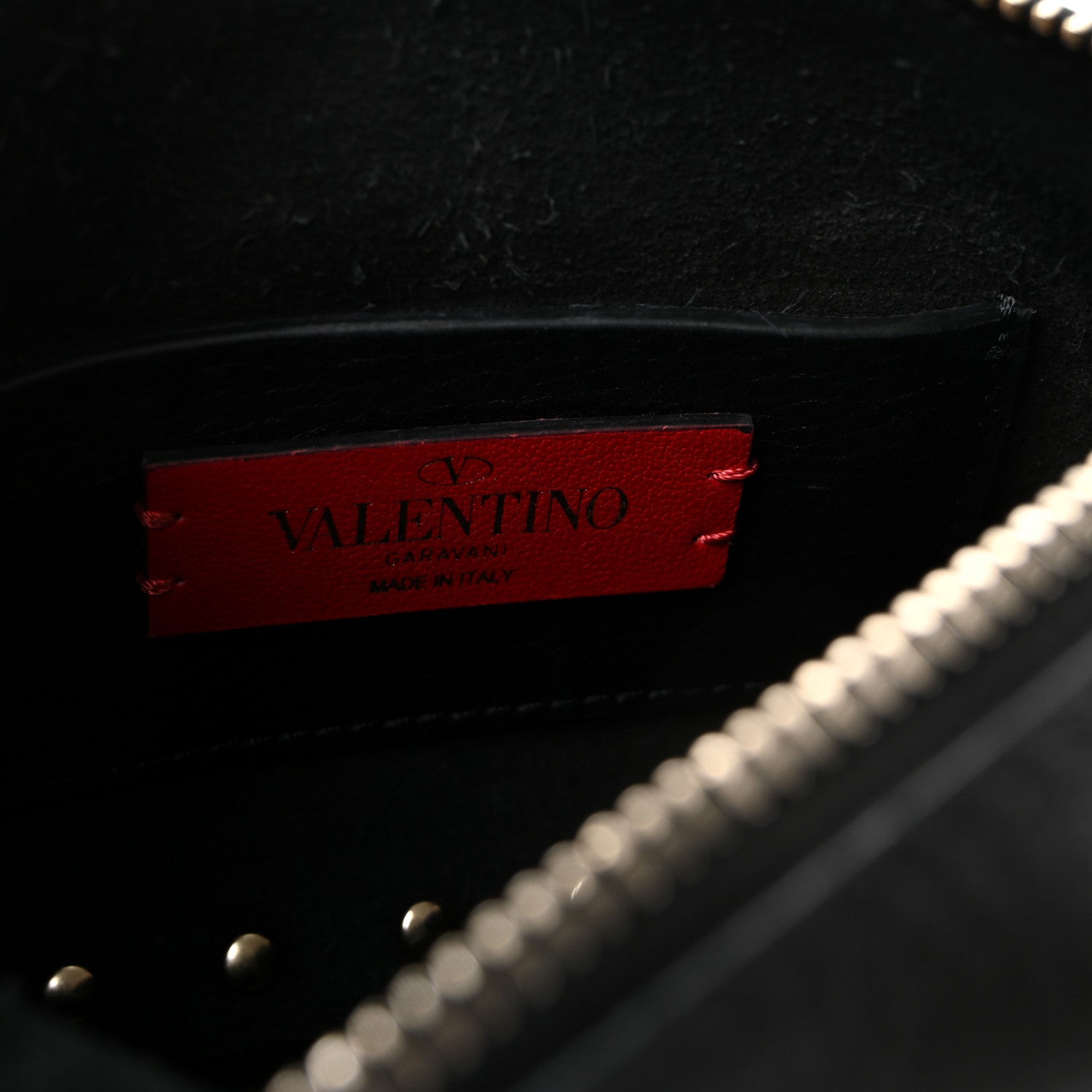 Valentino Garavani Pebbled Calfskin Small Rockstud Flip Lock Shoulder Bag Black 6 of 9