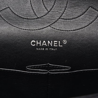 Chanel Lambskin Chevron Quilted Jumbo Double Flap So Black 6 of 18