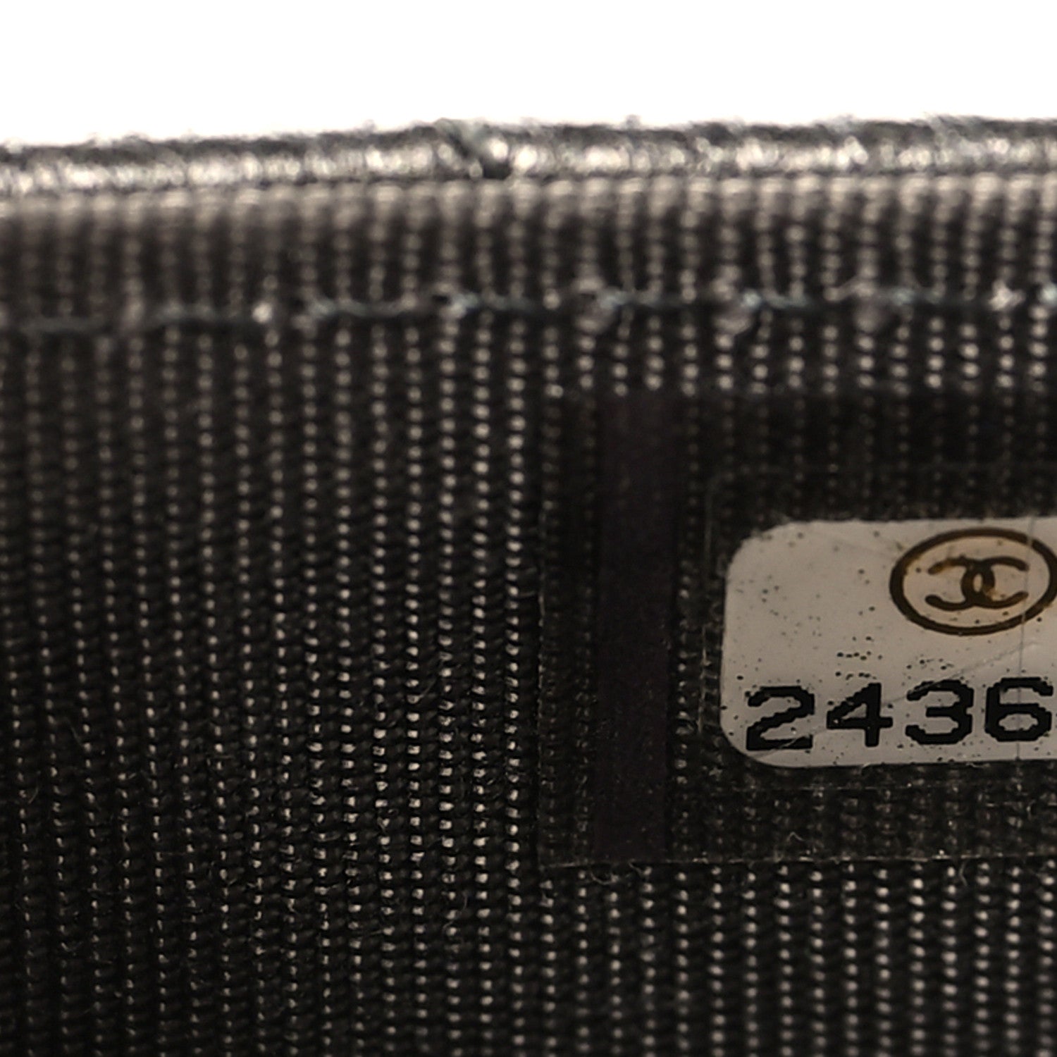 Chanel Metallic Calfskin Quilted Reissue Flap Card Holder Charcoal 8 of 8