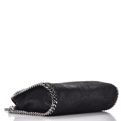 Stella McCartney Shaggy Deer Mini Falabella Fold Over Tote Black 4 of 7