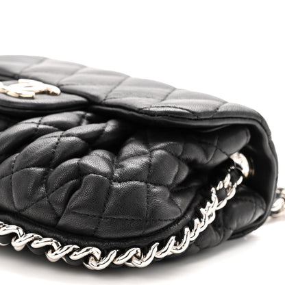 Chanel Washed Lambskin Quilted Mini Chain Around Flap Black 10 of 10