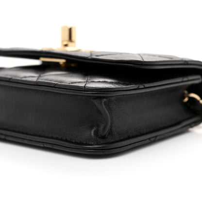 Chanel Lambskin Quilted Trendy CC Card Holder On Chain Black 11 of 11