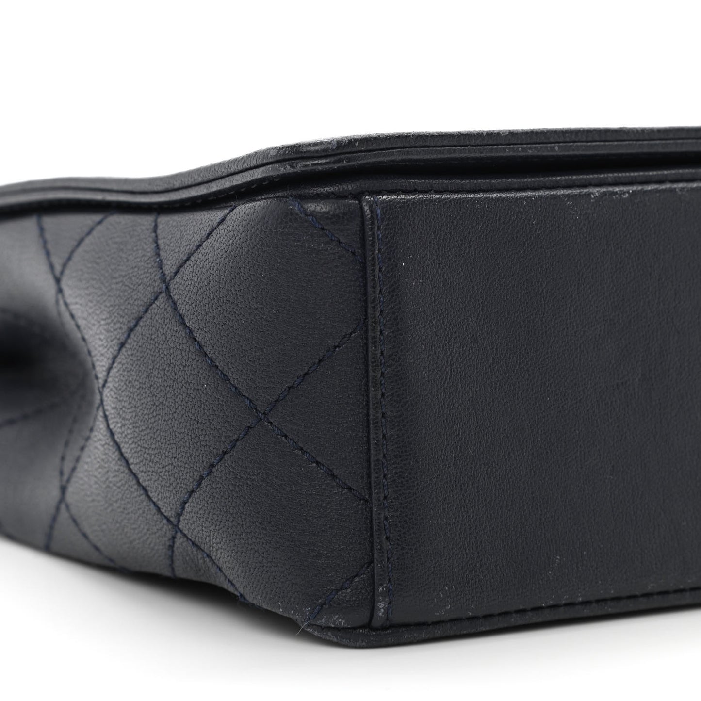 Sheepskin Quilted Vintage Mademoiselle Flap Navy
