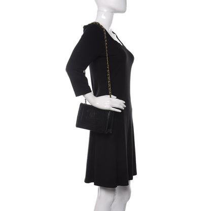 Chanel Lizard CC Mini Flap Bag Black 2 of 9