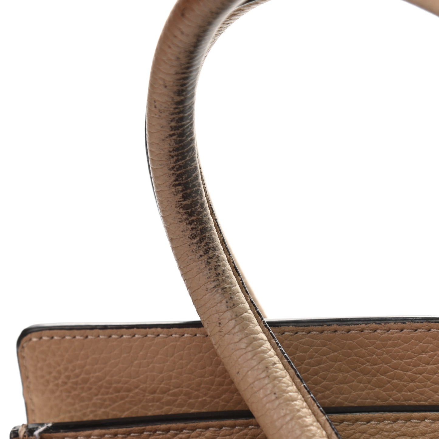 Drummed Calfskin Micro Luggage Dune