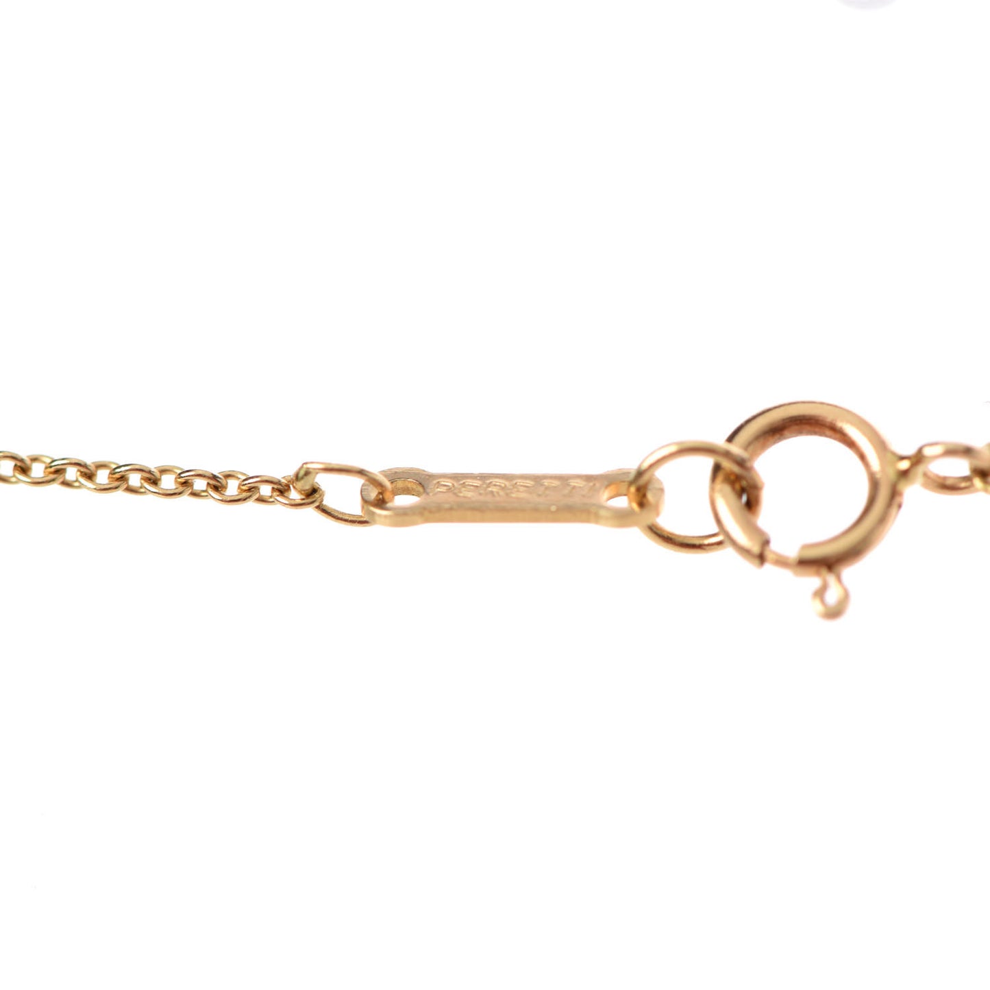 18K Yellow Gold 9mm Elsa Peretti Bean Pendant Necklace