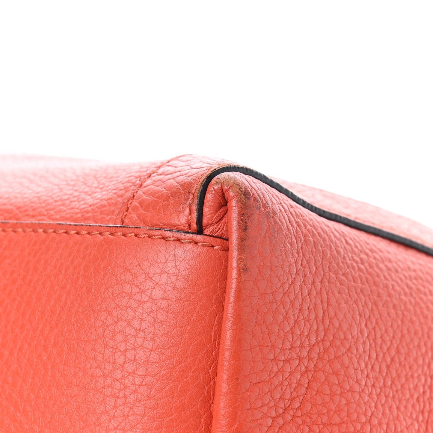 Cellarius Calfskin Medium Miss GG Top Handle Bag New Dark Orange