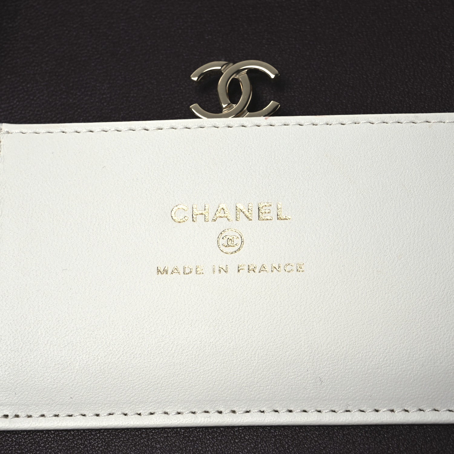 Chanel Lambskin Minaudiere Vanity With Handle White 6 of 16
