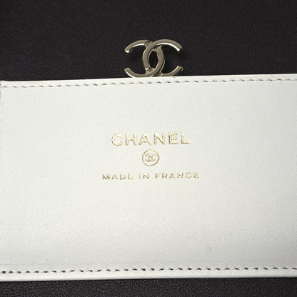 Chanel Lambskin Minaudiere Vanity With Handle White 6 of 16