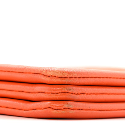 Celine Lambskin Large Trio Crossbody Bag Orange 10 of 14
