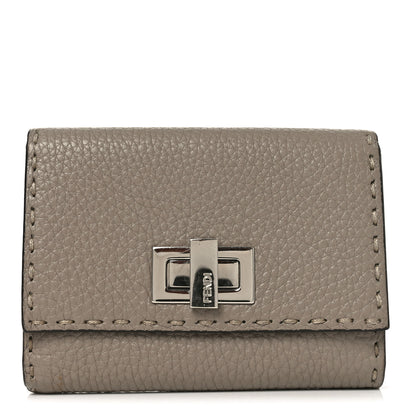 Fendi Cuoio Romano Selleria Medium Peekaboo Wallet Corda 1 of 7