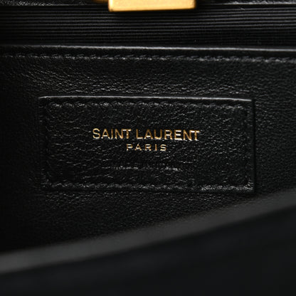 Saint Laurent Velvet Small Monogram Kate Tassel Shoulder Bag Black 6 of 11