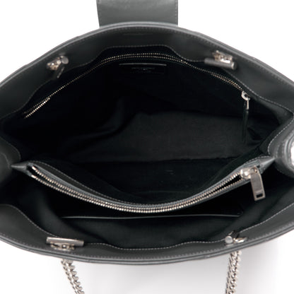 Saint Laurent Calfskin Y Quilted Monogram Large Loulou Shopper Fog 5 of 14