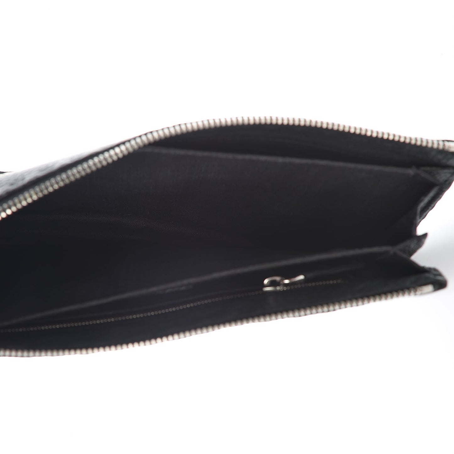Cuoio Romano Selleria Monster Eyes Inlay Slim Clutch Black Sunflower