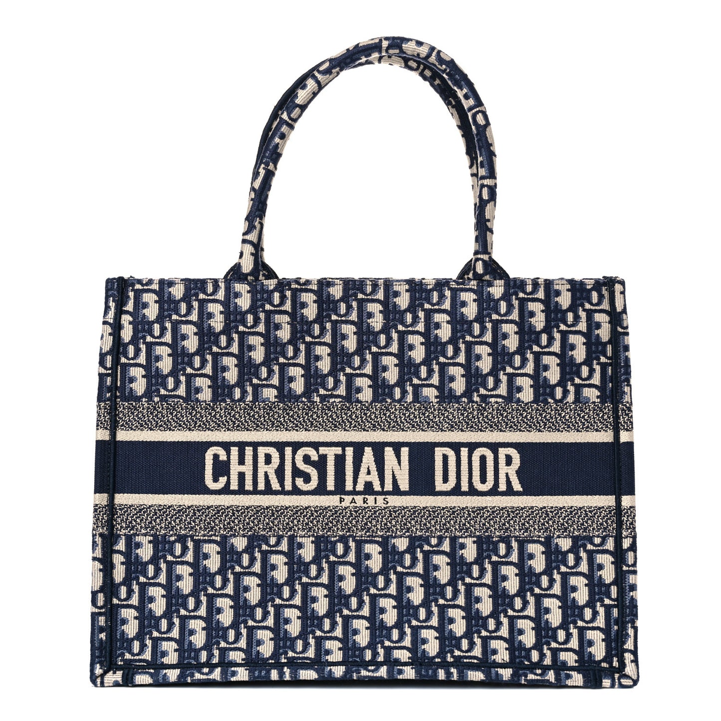 Oblique Medium Book Tote Blue Multicolor