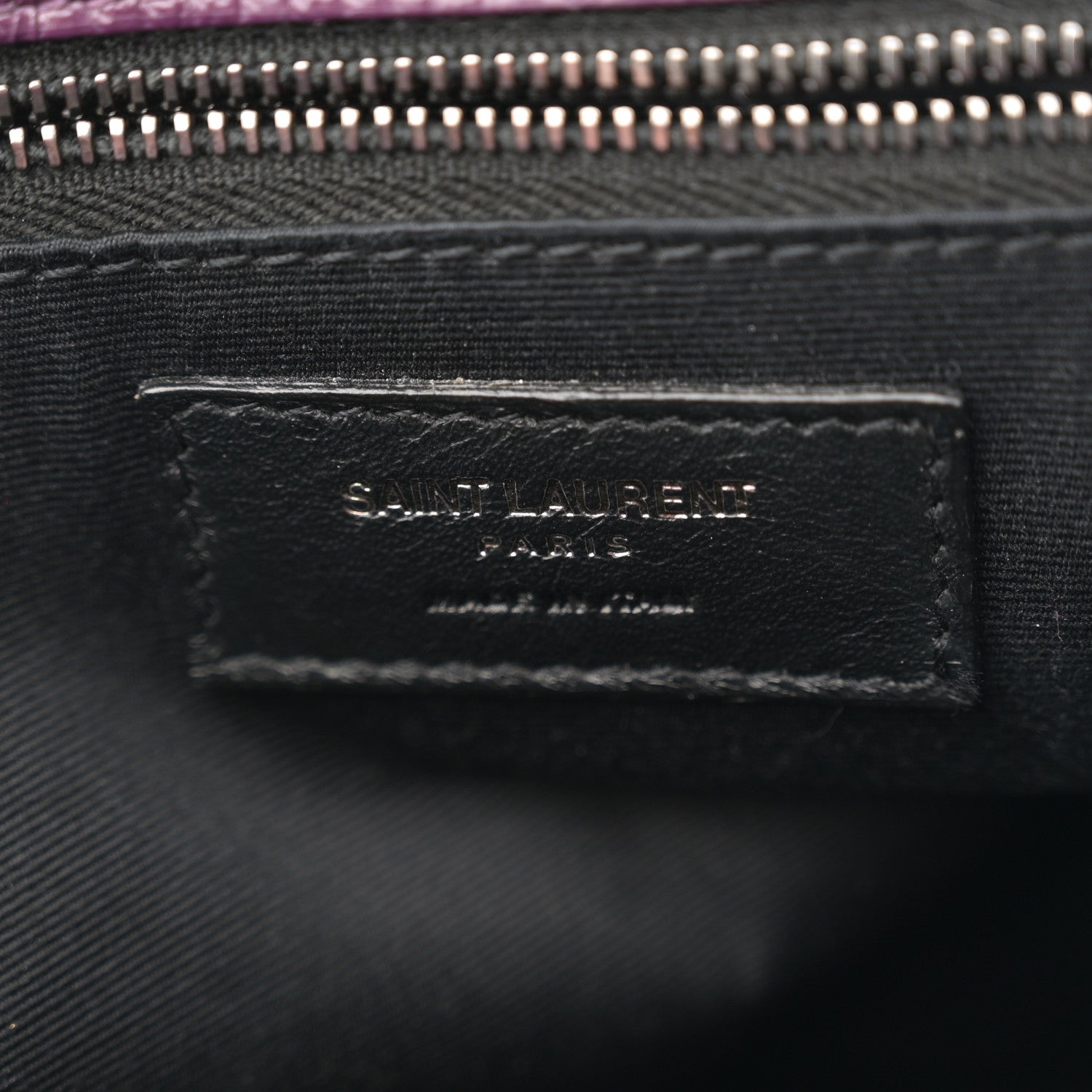 Saint Laurent Crinkled Calfskin Matelasse Monogram Medium Niki Chain Satchel Plum 6 of 10