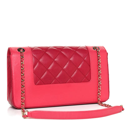 Chanel Sheepskin Quilted Small Vintage Mademoiselle Flap Pink Dark Pink 2 of 9