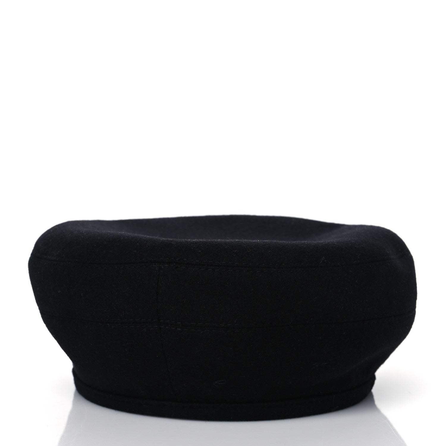 Hermes Cashmere Saint Honore Drap Beret 57 Black 5 of 7
