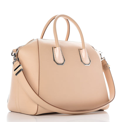 Givenchy Calfskin Plexiglass Medium Antigona Light Beige 2 of 16