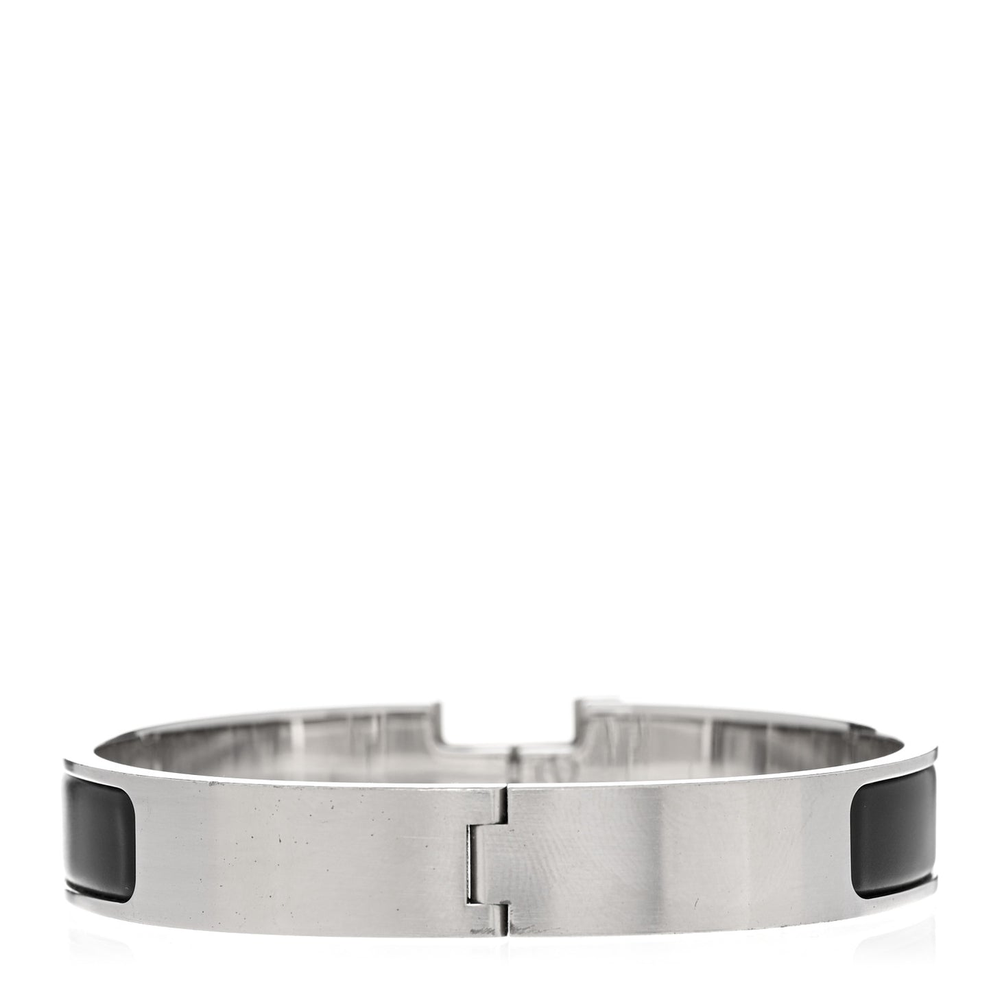 Enamel Narrow Clic Clac HH Bracelet Black