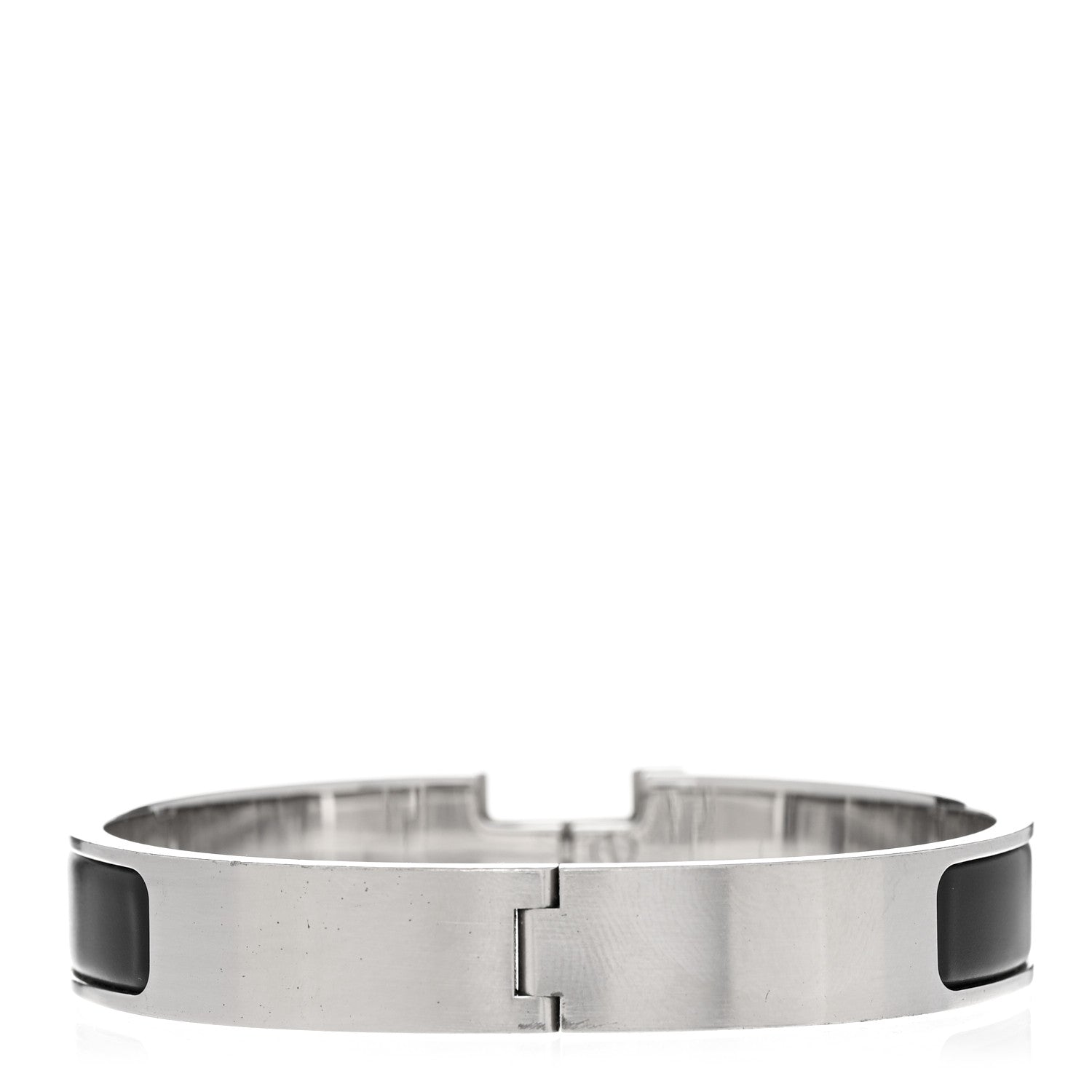 Hermes Enamel Narrow Clic Clac HH Bracelet Black 3 of 4