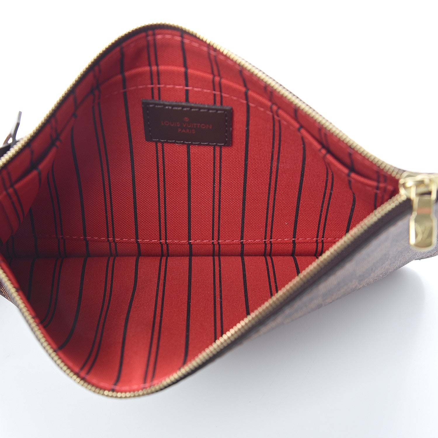 Louis Vuitton Damier Ebene Neverfull MM GM Pochette 4 of 5