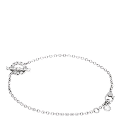 Hermes 18K White Gold Diamond Finesse Bracelet LG 2 of 4