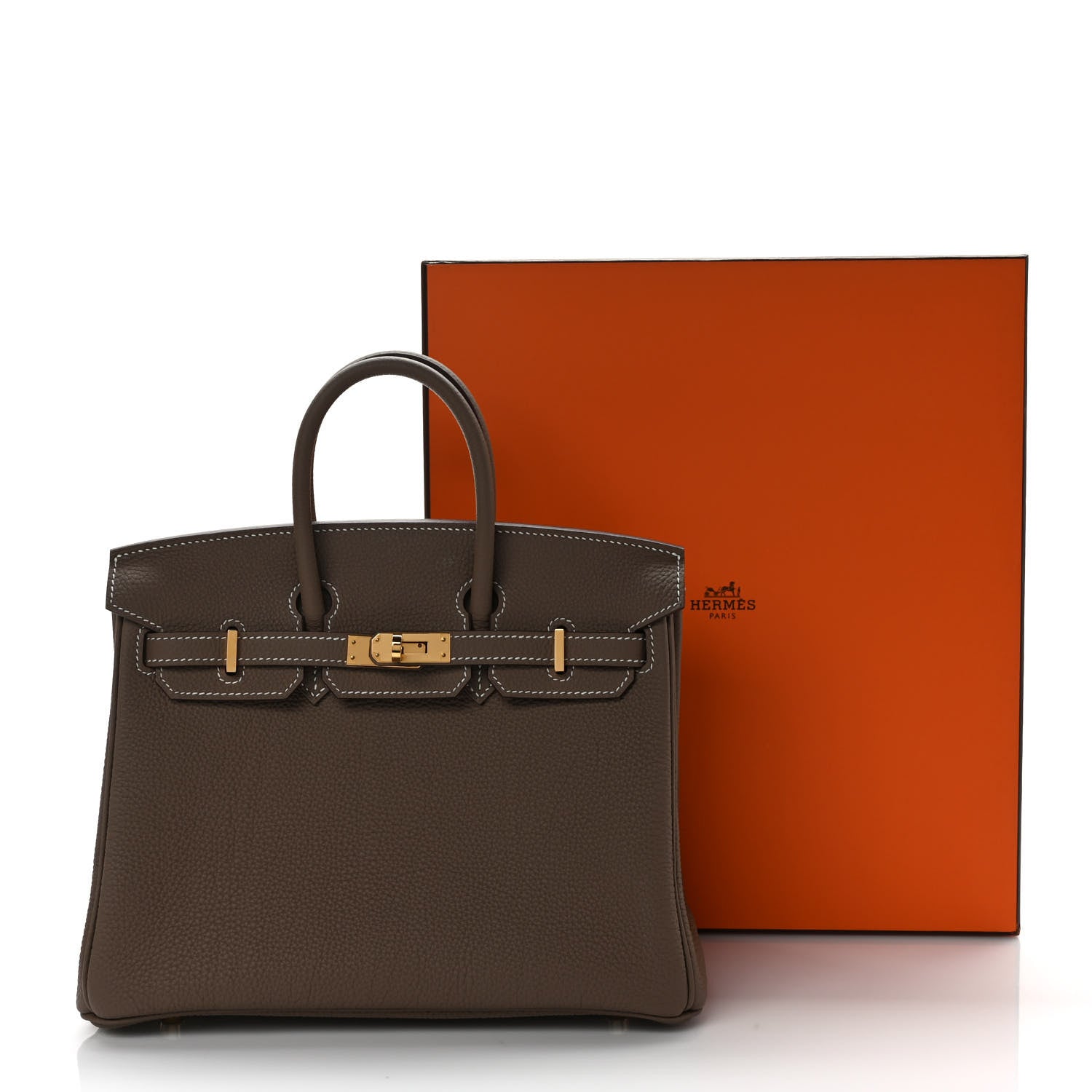 Hermes Togo Birkin 25 Etoupe 9 of 9