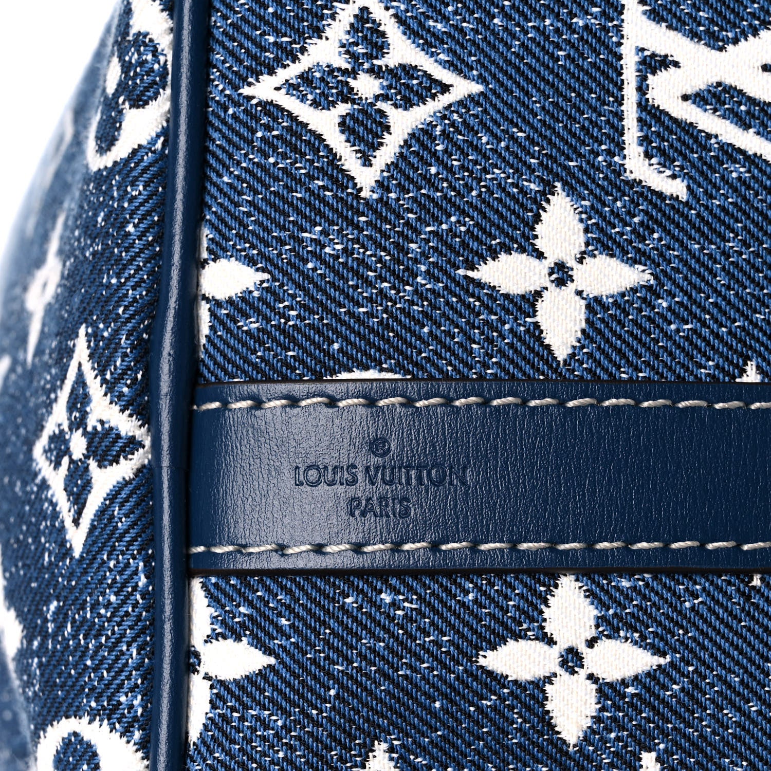 Louis Vuitton Monogram Jacquard Denim Speedy Bandouliere 25 Bleu 7 of 12