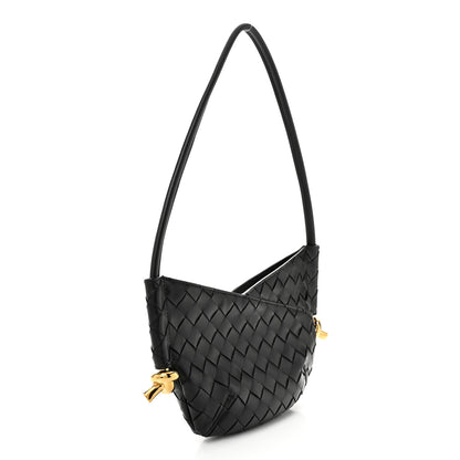 Bottega Veneta Nappa Intrecciato Mini Solstice Shoulder Bag Black 3 of 9