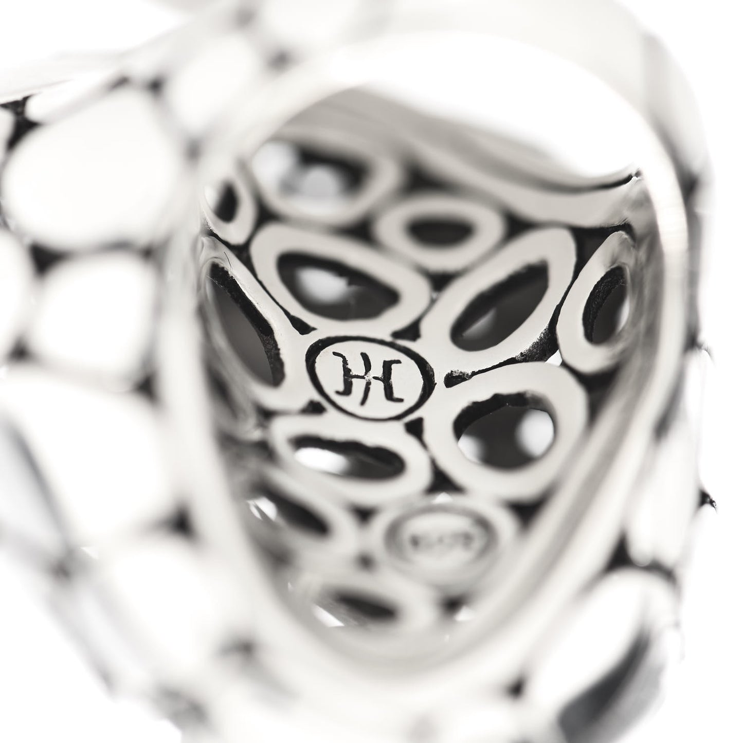 Sterling Silver Kali Pebble Ring 48 4.5
