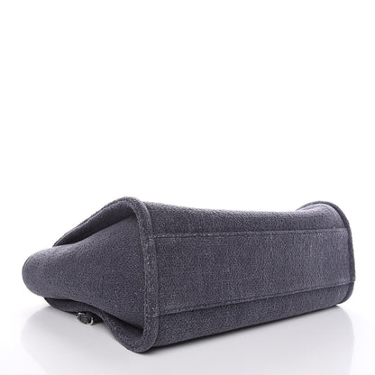 Chanel Lurex Boucle Small Deauville Tote Light Grey 3 of 9