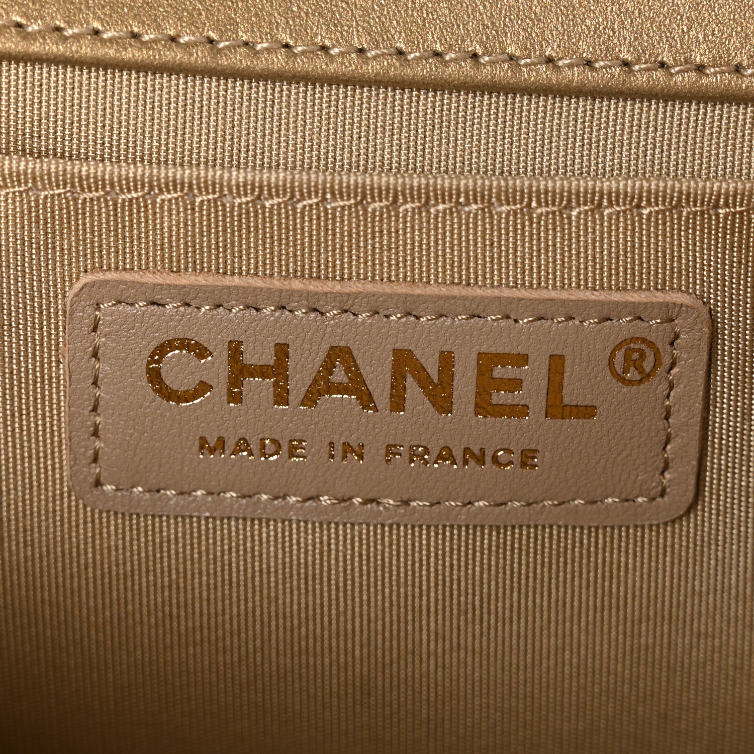 Chanel Metallic Lambskin Medium Scaled Boy Flap Gold 6 of 11