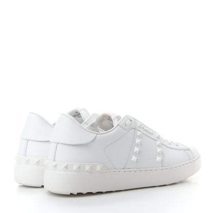 Valentino Garavani Calfskin Rockstud Untitled Open Sneakers 39 White 4 of 11