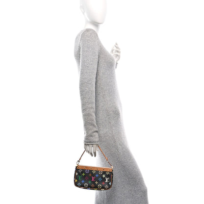 Louis Vuitton Monogram Multicolor Pochette Accessories Black 2 of 10