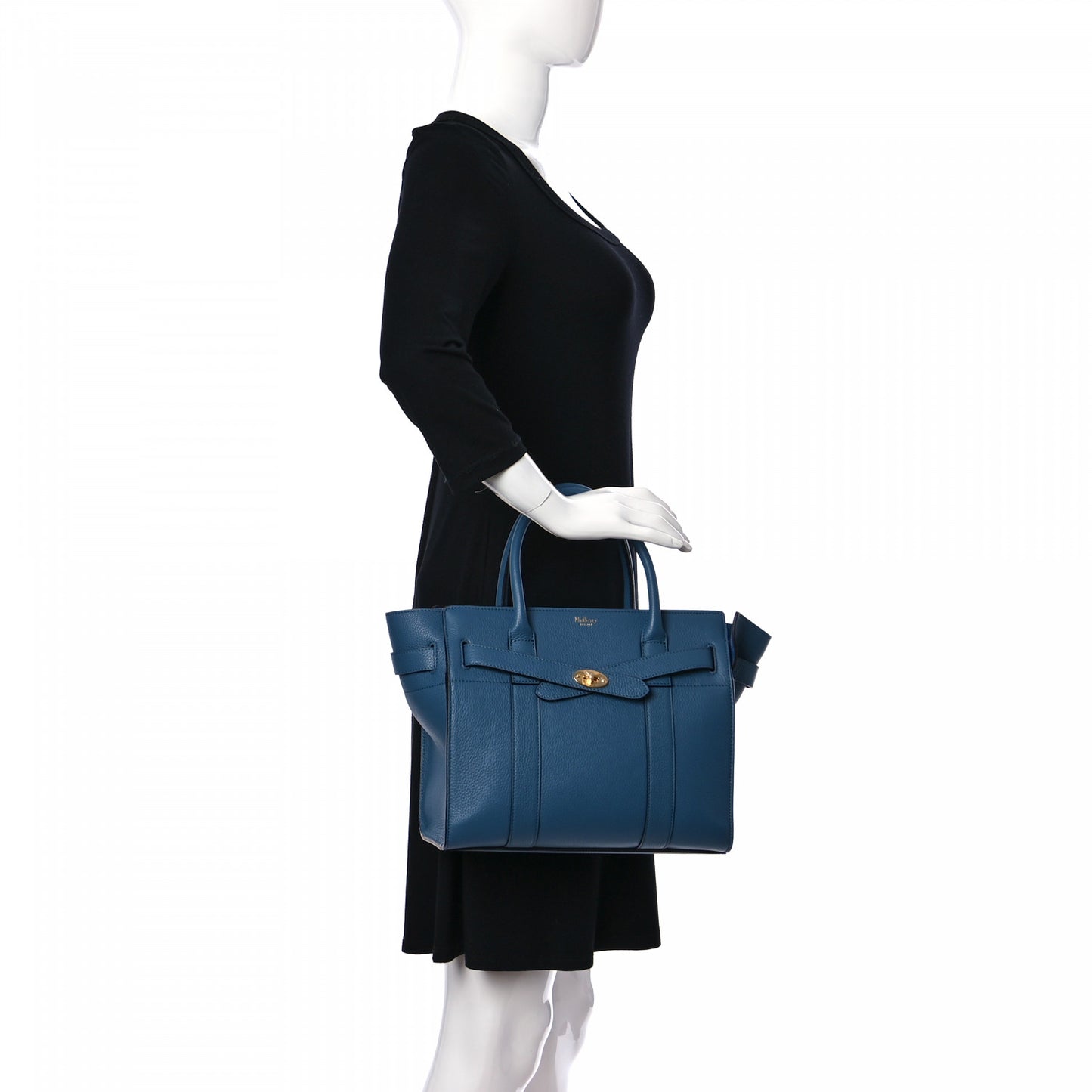 Small Classic Grain Mini Zipped Bayswater Blue