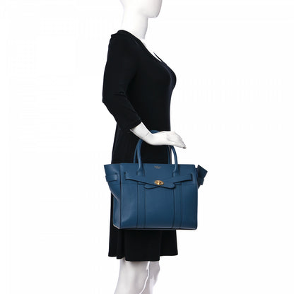 Mulberry Small Classic Grain Mini Zipped Bayswater Blue 2 of 9