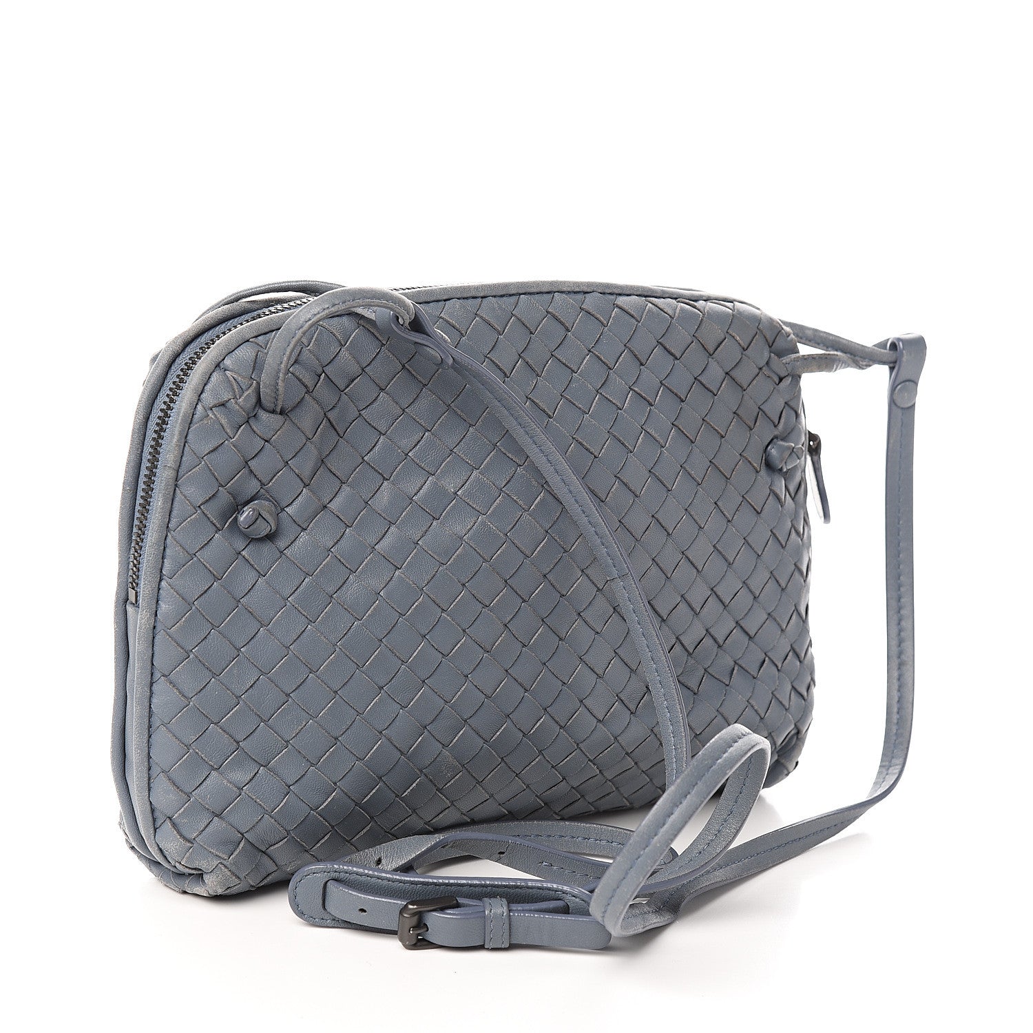 Bottega Veneta Nappa Intrecciato Nodini Crossbody Messenger Krim 2 of 10