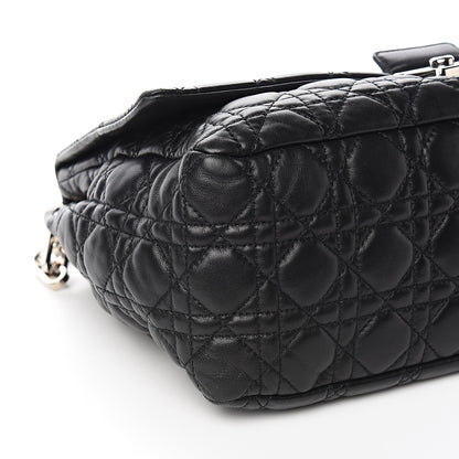 Christian Dior Lambskin Cannage Large New Lock Flap Black 7 of 9