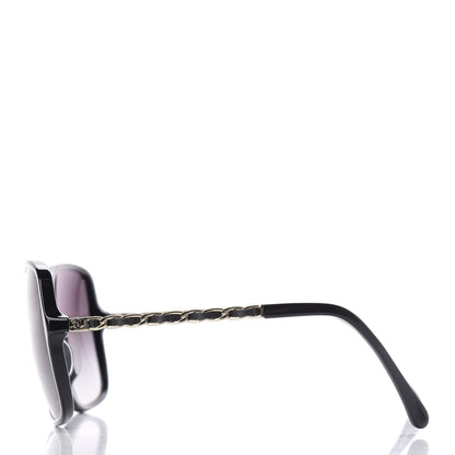 Chanel Lambskin Square Chain Sunglasses 5210-Q Black 3 of 8