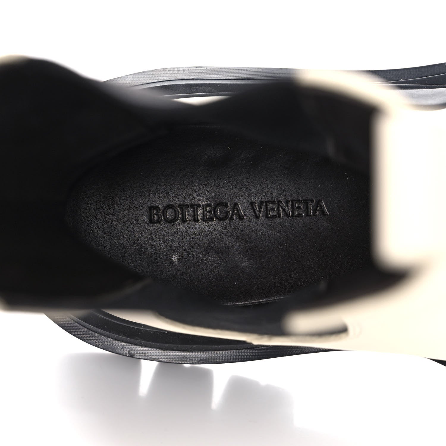 Bottega Veneta Calfskin The Tire Chelsea Boots 38 Sea Salt Black 7 of 13