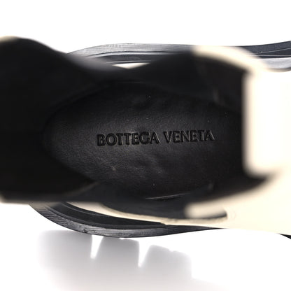 Bottega Veneta Calfskin The Tire Chelsea Boots 38 Sea Salt Black 7 of 13