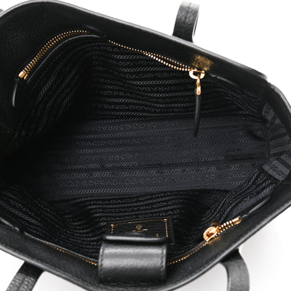 Prada Vitello Phenix Tote Black 5 of 12