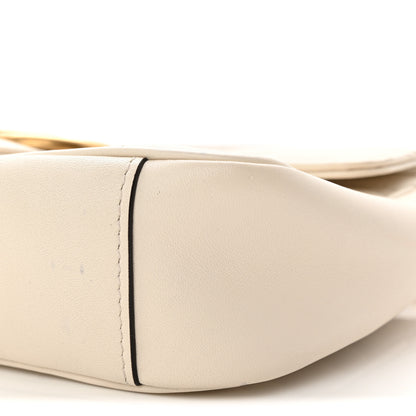 Gucci Calfskin Matelasse Mini GG Marmont Shoulder Bag White 10 of 11