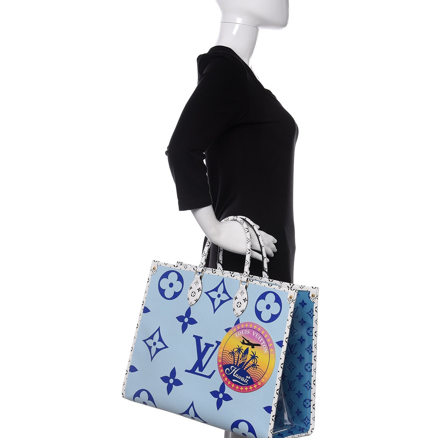 Louis Vuitton Monogram Giant Hawaii Onthego Blue 2 of 11