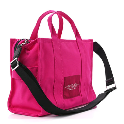 Marc Jacobs Cotton Canvas Medium The Traveler Tote Bag Pink 3 of 11