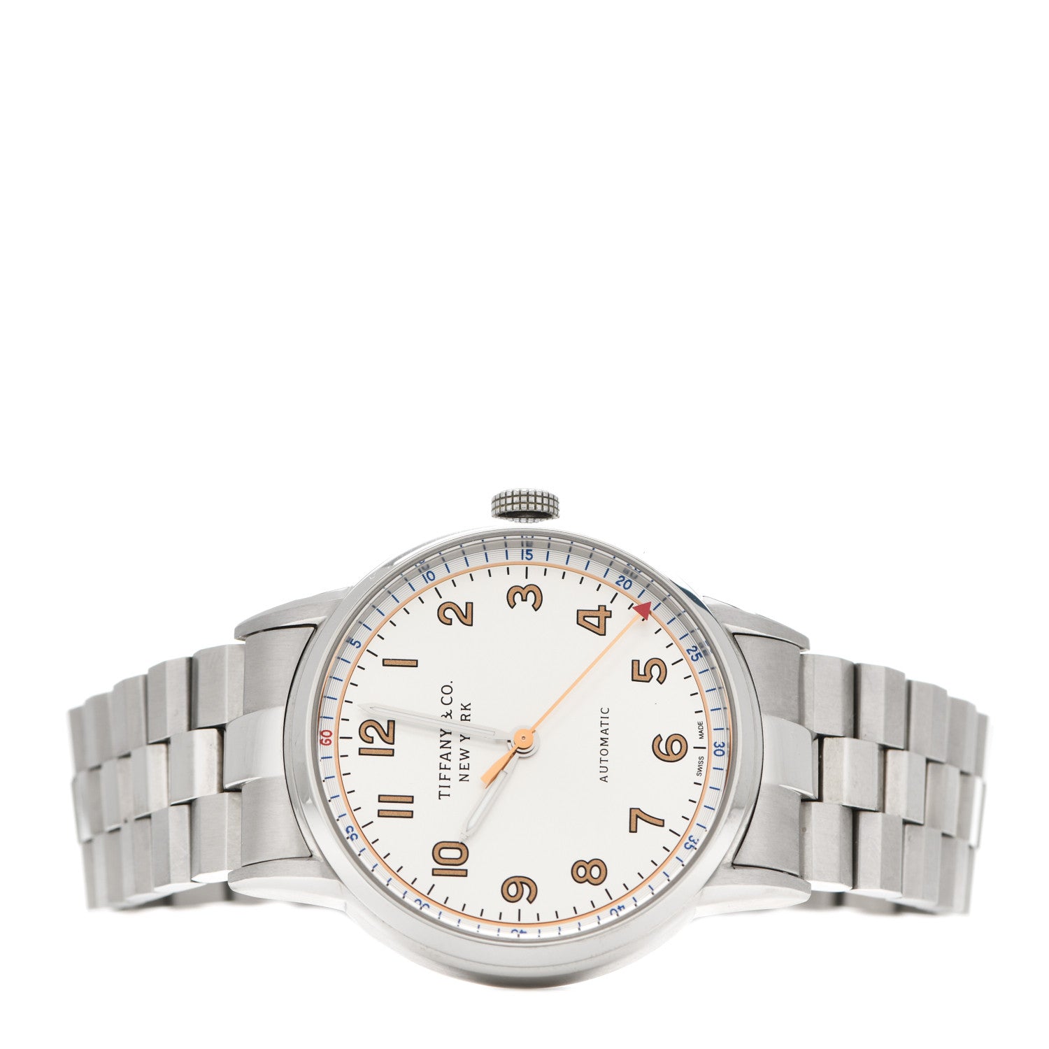 Tiffany Stainless Steel 34mm CT60 3-Hand Automatic Watch 2 of 5