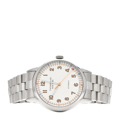 Tiffany Stainless Steel 34mm CT60 3-Hand Automatic Watch 2 of 5