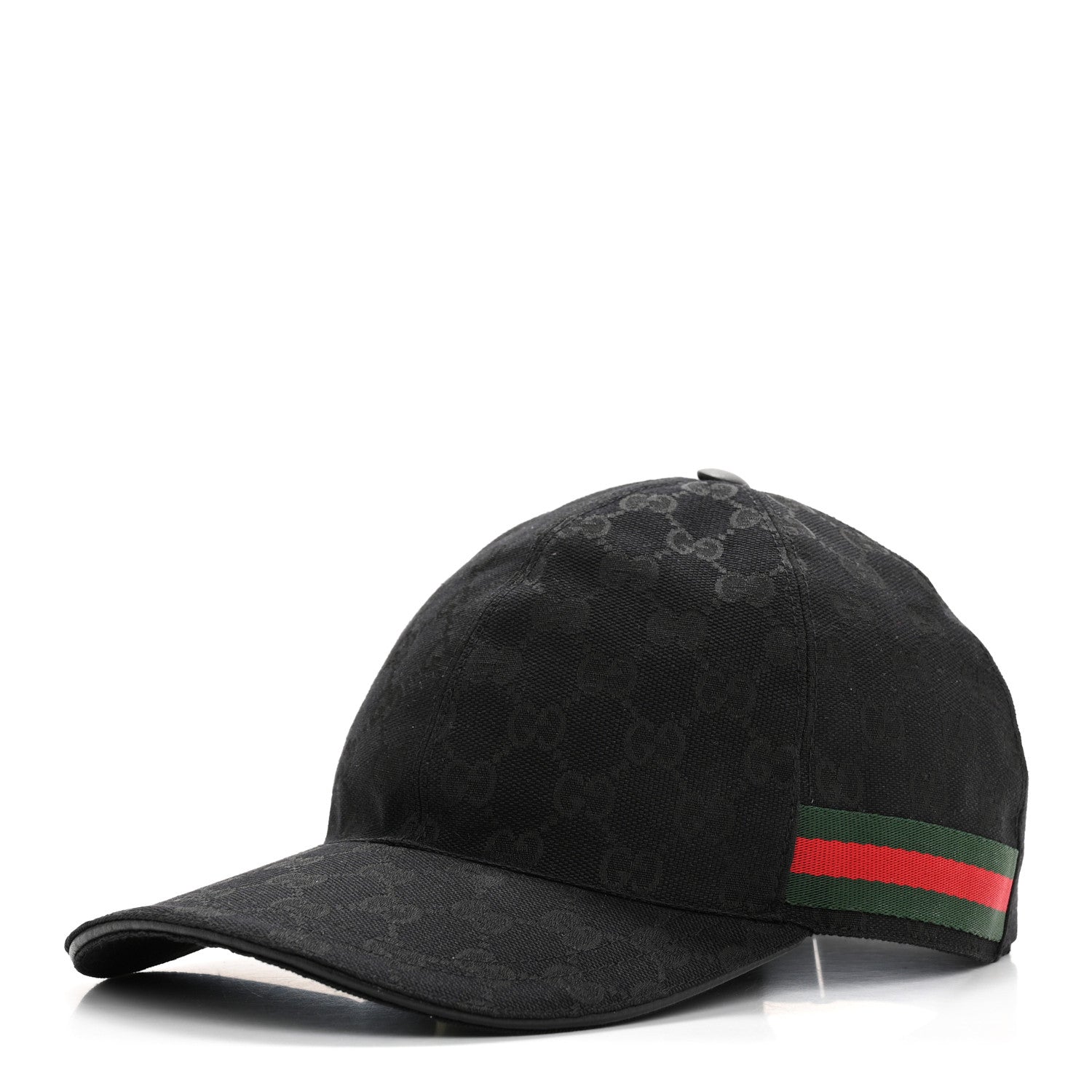 Gucci Monogram Web Baseball Hat S Black 1 of 11